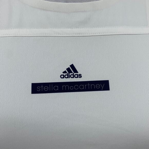 Adidas Stella McCartney Tank Top Womens XS Extra Small White Black AdiZero Print - Picture 6 of 13